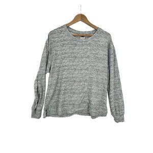 Natori Women's‎ Heather Gray Long Sleeve Pullover Top L/G Polyester/Spandex